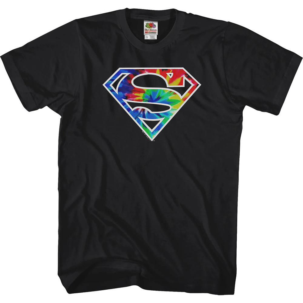 Tie Dyed Logo Superman Tshirt